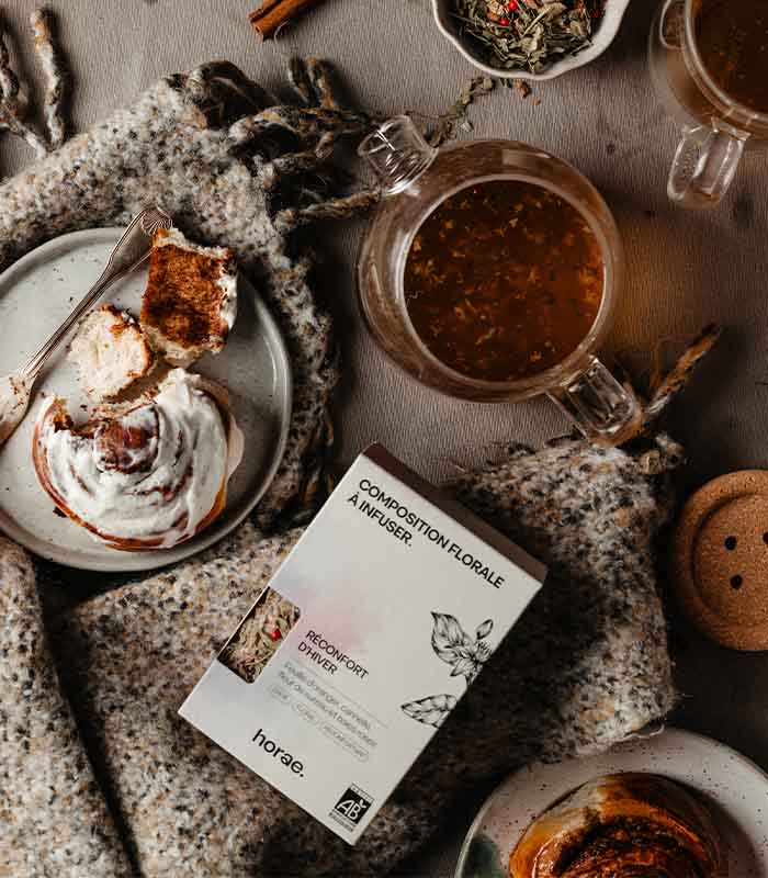 Composition florale à infuser - Reconfort d'Hiver Bio 60g vrac Horae – vue 5