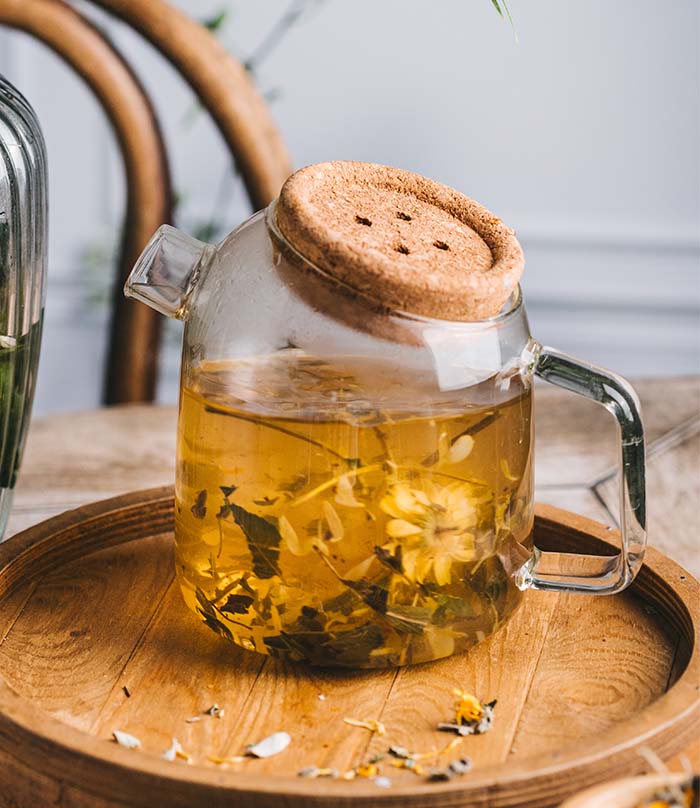 Glass Tea Pot Borosilicate 700ml - Logo at bottom - France – vue 2