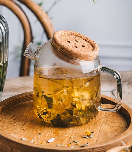 Glass Tea Pot Borosilicate 700ml - Logo at bottom - France – vue 2