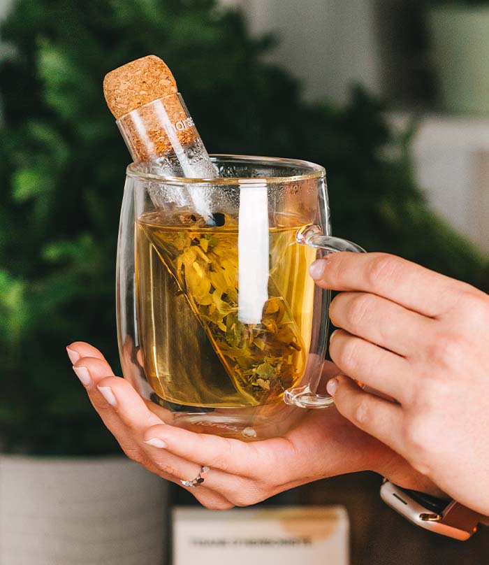 Infuseur transparent en verre soufflé Horae – vue 3