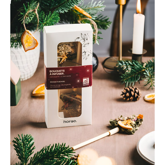 2 Bouquets de Noël à infuser bio en forme de Sapin de Noël Horae