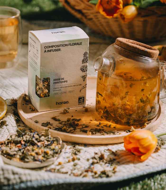 Composition florale à infuser - Brise de Printemps Bio 50g vrac Horae – vue 3