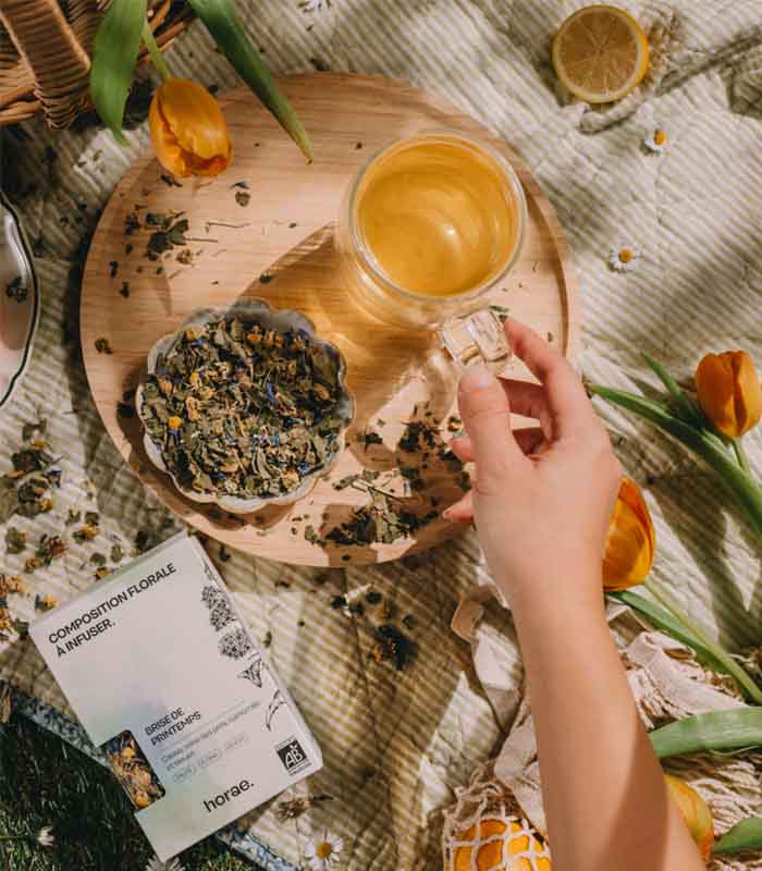 Composition florale à infuser - Brise de Printemps Bio 50g vrac Horae – vue 4