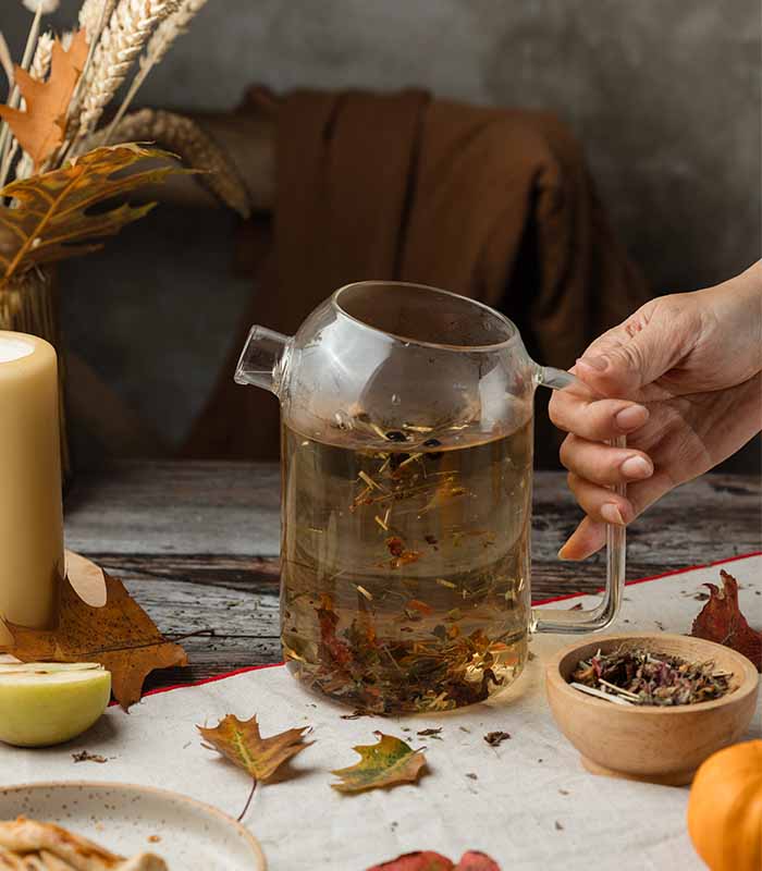 Composition florale à infuser  - Promenade d'Automne Bio 50g vrac Horae – vue 2