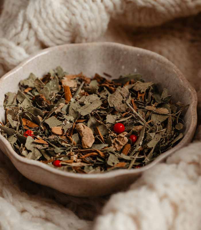 Composition florale à infuser  - Reconfort d'Hiver Bio 60g vrac Horae – vue 4