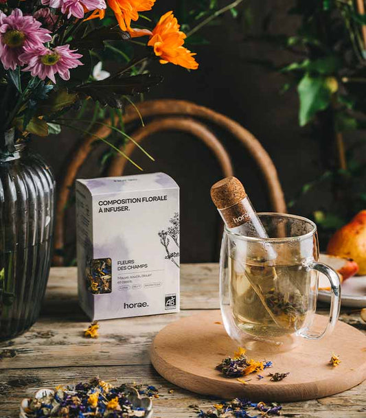 Composition florale à infuser  - Fleurs des Champs Bio 40g vrac Horae – vue 2