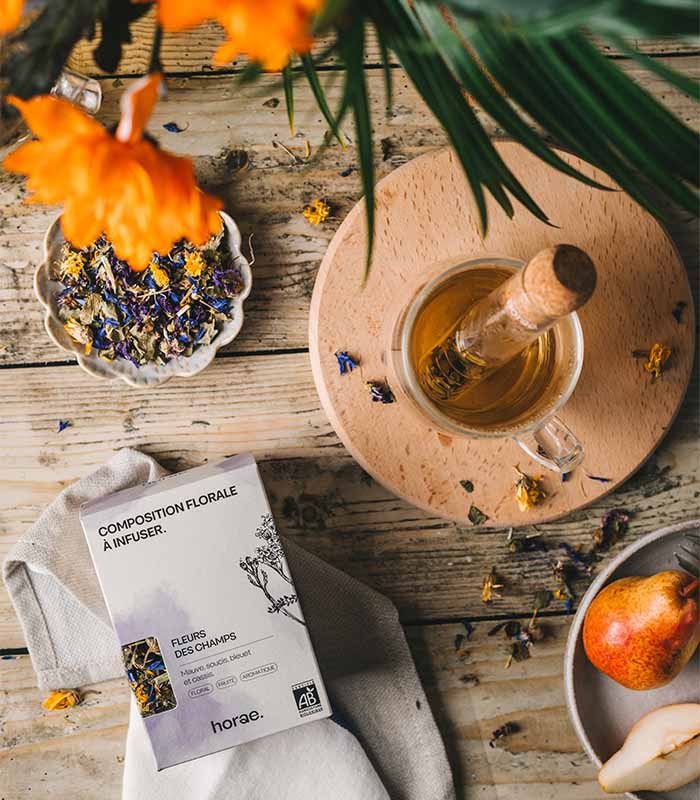 Composition florale à infuser  - Fleurs des Champs Bio 40g vrac Horae – vue 5