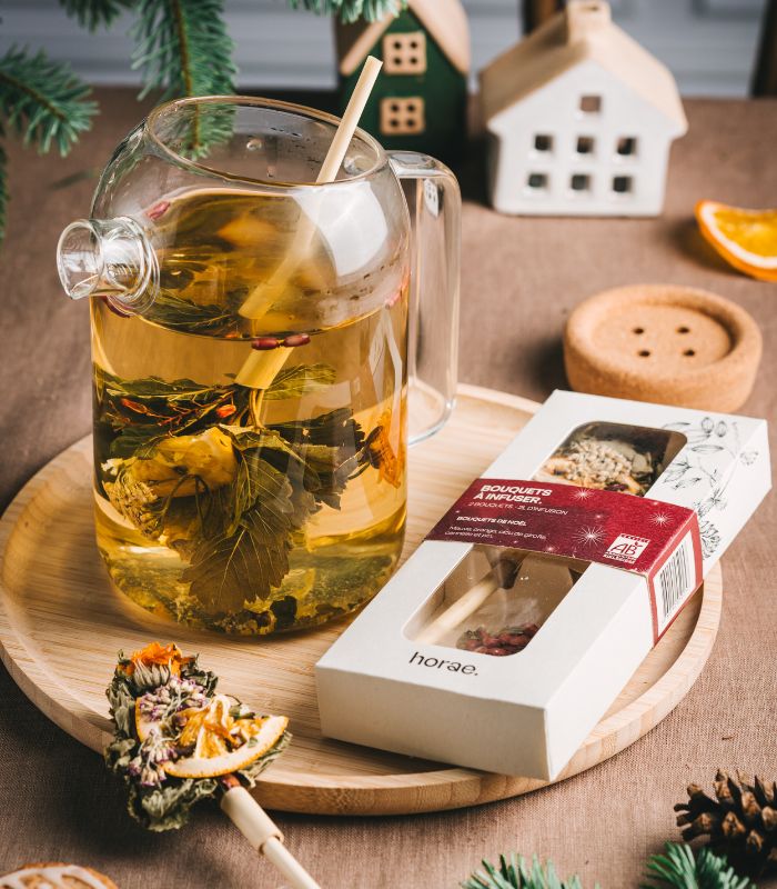 2 Bouquets de Noël à infuser bio en forme de Sapin de Noël Horae