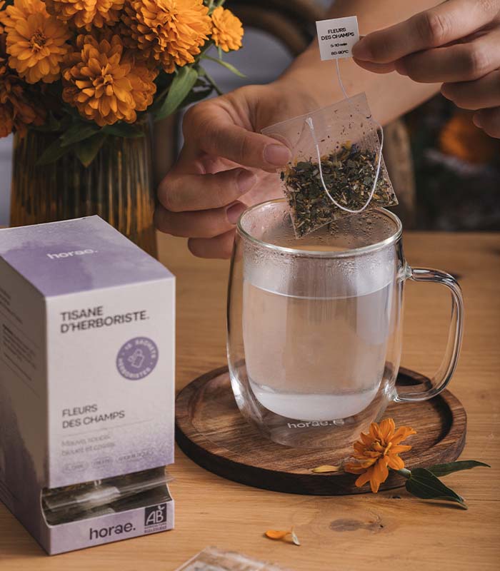 Fleurs des champs - Tisane en sachet bio - Boîte de 15 sachets