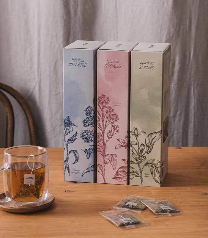 Coffret d'infusions bio 4 saisons de 32 sachets Horae