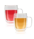 Tasses en verre double paroi transparente lot de 2 Horae