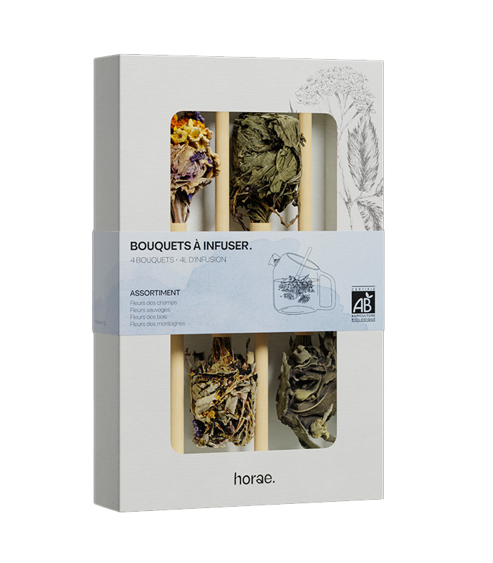 [U50264] 4 bouquets à infuser bio Horae - Coffret infusion bio