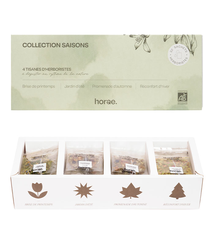 [U50578] Coffret cadeau d'infusions bio 4 saisons de 32 sachets Horae