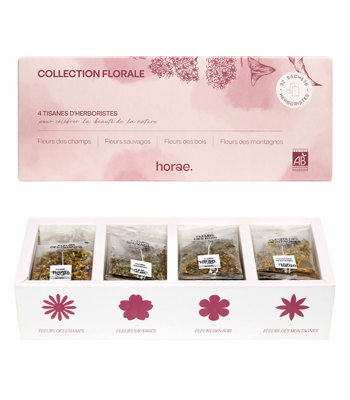 Coffret cadeau d’infusions bio florales de 32 sachets Horae