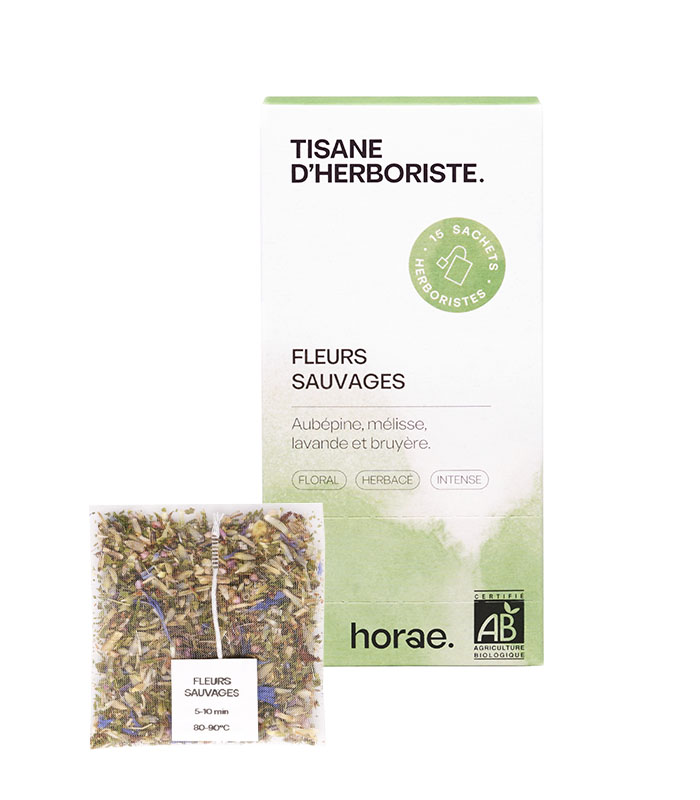 Fleurs sauvages – Tisane en sachet bio – Boîte de 15 sachets 