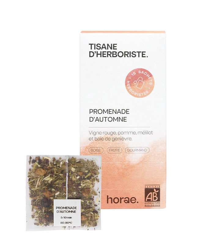 [U50608] Promenade d’Automne – Tisane en sachet bio – Boîte de 15 sachets