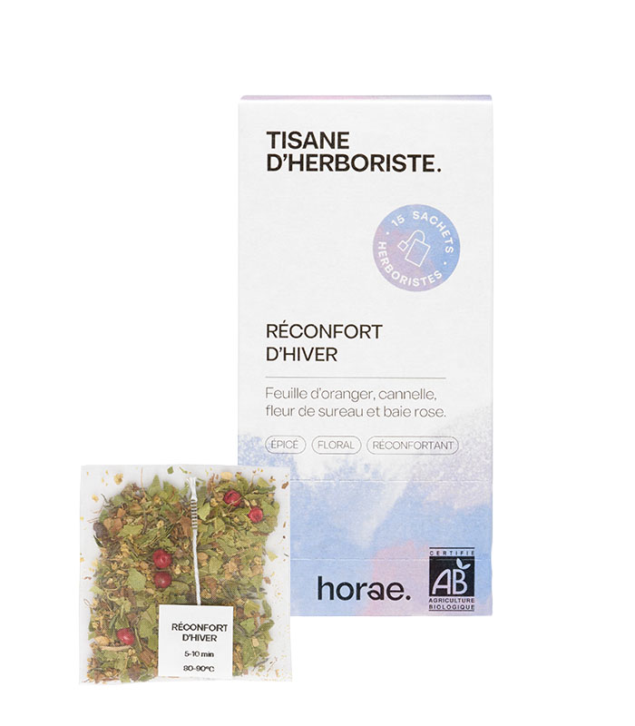 Réconfort d’Hiver – Tisane en sachet bio – Boîte de 15 sachets