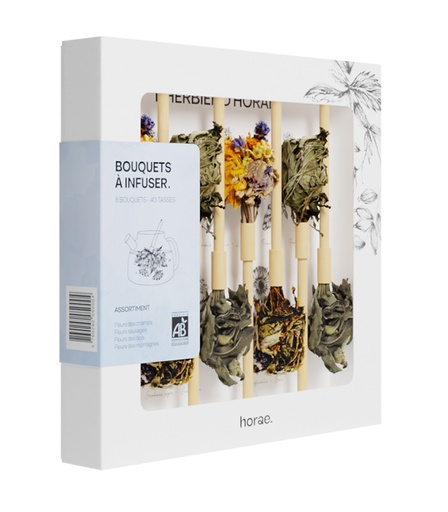 [U50004] 8 bouquets à infuser bio Horae - Coffret infusion bio
