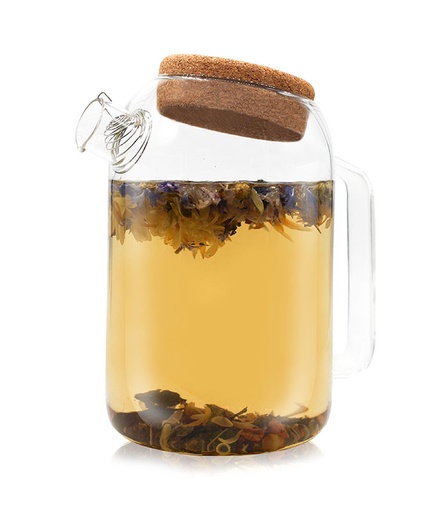 [U50141] Grande théière 1L en verre transparent Horae