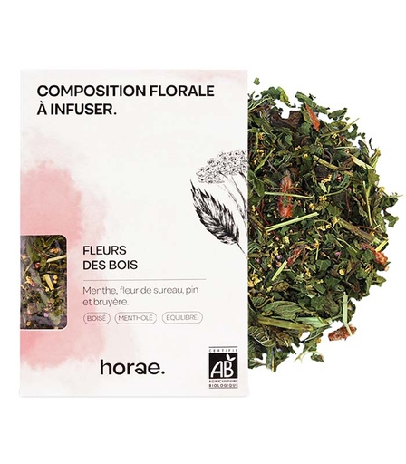 [U50370] Composition florale à infuser - Fleurs des Bois - Infusion en vrac bio Horae - 50g