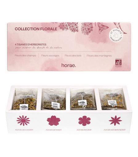 [U90585] Coffret cadeau d’infusions bio florales de 32 sachets Horae