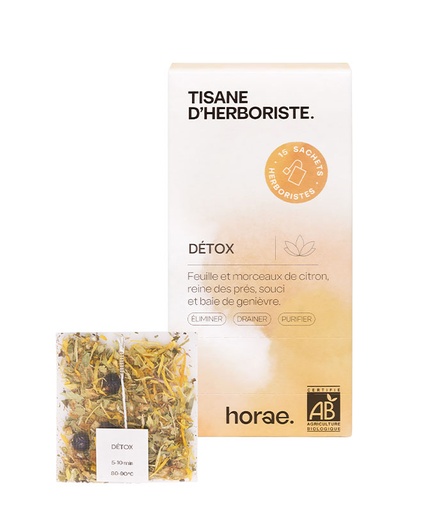 [U50691] Tisane Détox bio - Boîte de 15 sachets